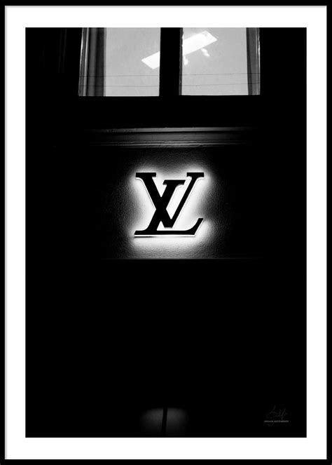 louis vuitton poster svart